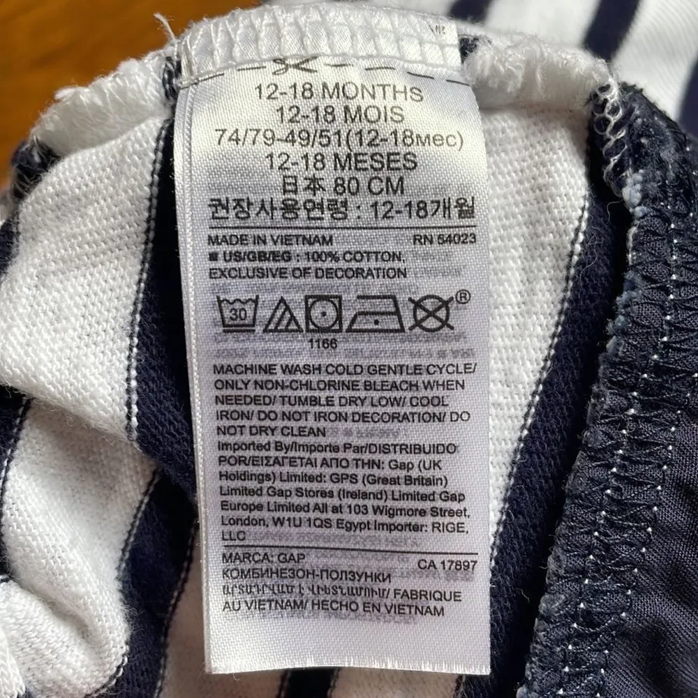 Baby Gap Striped Polo Onesie